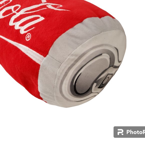 Coca-Cola Classic Red Soda Can 16 Inch Plush Polyester Throw Pillow Novelty Tag - Picture 2 of 5
